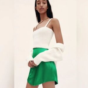 Zara White Sweater Cardigan